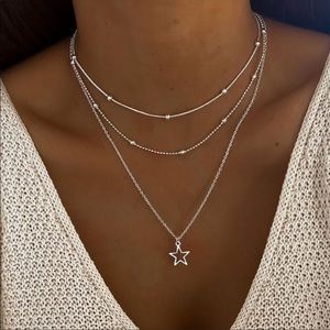 Shining star layered necklaces